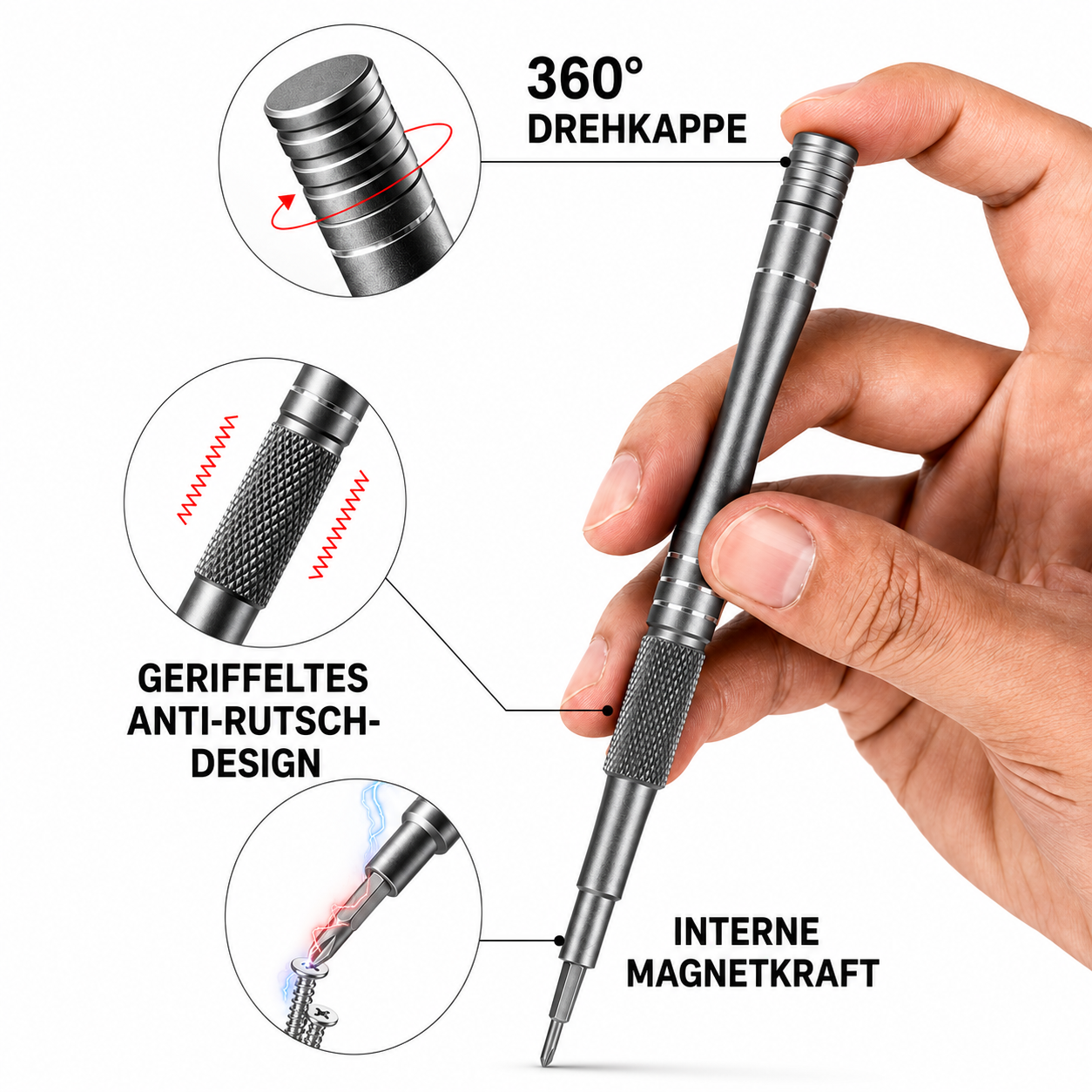 FixWerk™ 128-in-1 Präzisions-Schraubendreher-Set